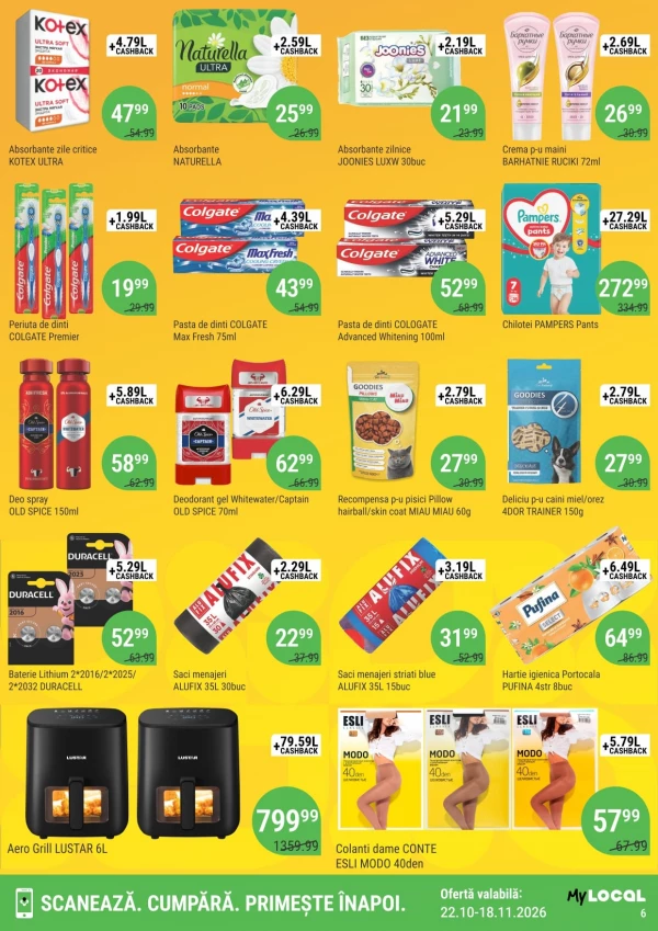 Catalog Local - Cashback catalog, pagina 6: reduceri și oferte 22 octombrie – 18 noiembrie 2026