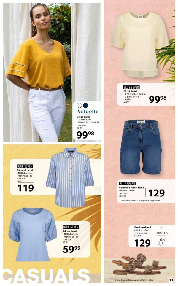 Каталог Selgros - Каталог Moda de vara, страница 13: скидки и акции 15 мая - 11 июня 2026