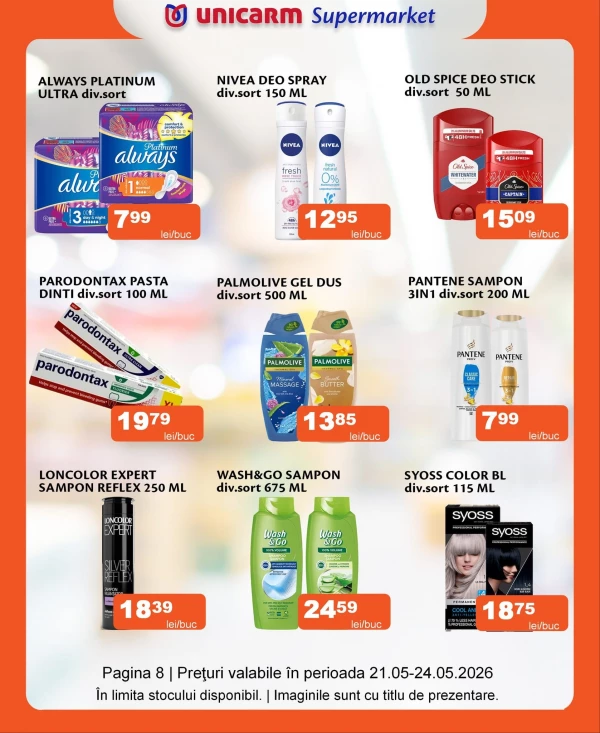 Catalog Unicarm - Catalogul cu reduceri, pagina 8: reduceri și oferte 21 - 24 mai 2026