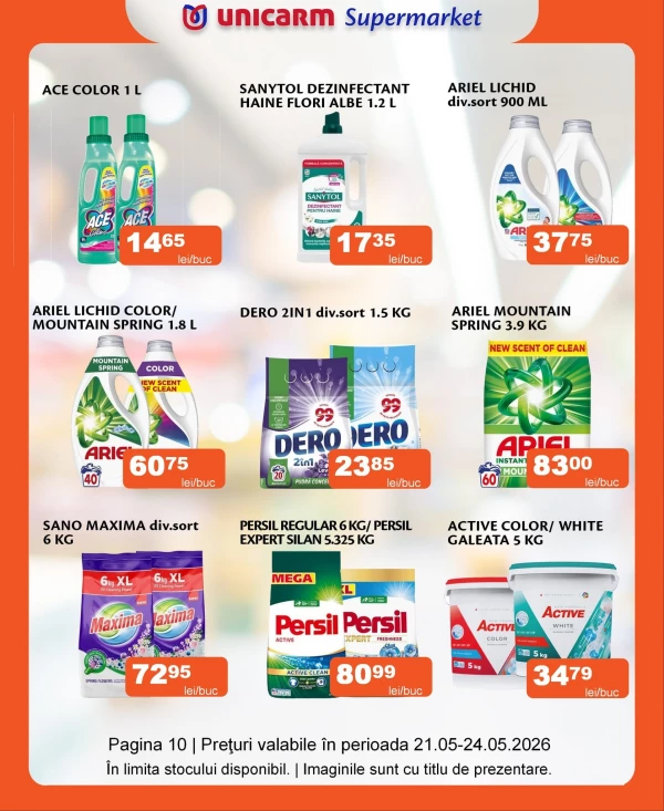 Catalog Unicarm - Catalogul cu reduceri, pagina 10: reduceri și oferte 21 - 24 mai 2026