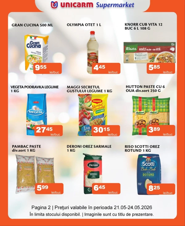 Catalog Unicarm - Catalogul cu reduceri, pagina 2: reduceri și oferte 21 - 24 mai 2026