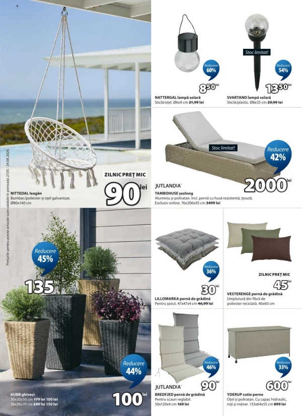 Catalog JYSK - Catalogul cu reduceri, pagina 4: reduceri și oferte 27 mai - 25 iunie 2026