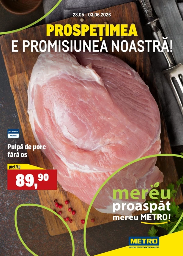 Oferte săptămânale la produse proaspete