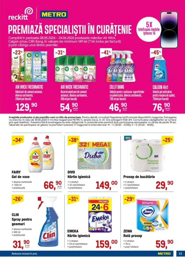 Catalog Metro - Catalogul cu reduceri, pagina 13: reduceri și oferte 28 mai - 10 iunie 2026