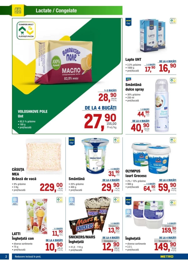 Catalog Metro - Catalogul cu reduceri, pagina 2: reduceri și oferte 28 mai - 10 iunie 2026
