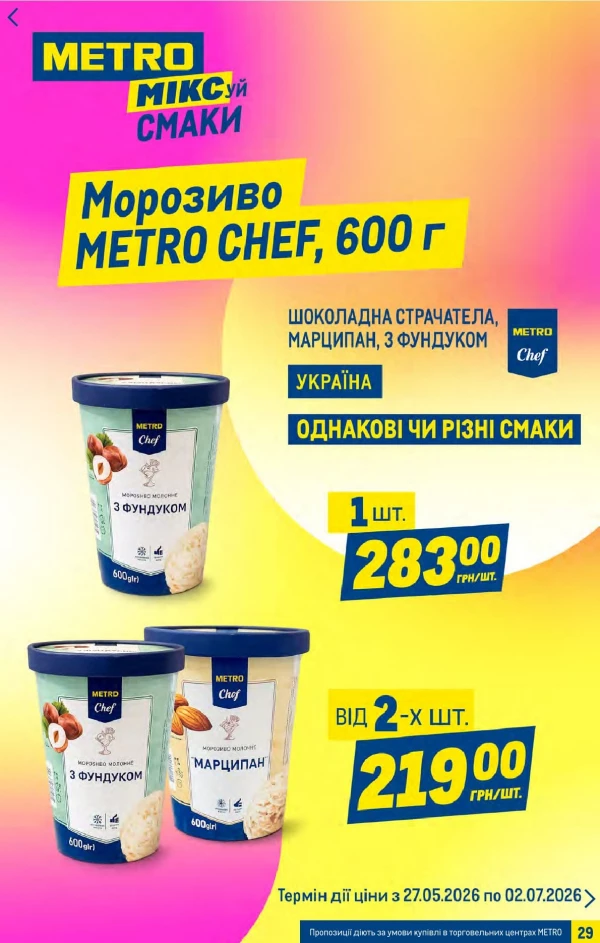 Каталог Metro - Каталог знижок, сторінка 29: знижки та акції 27 травня - 16 червня 2026