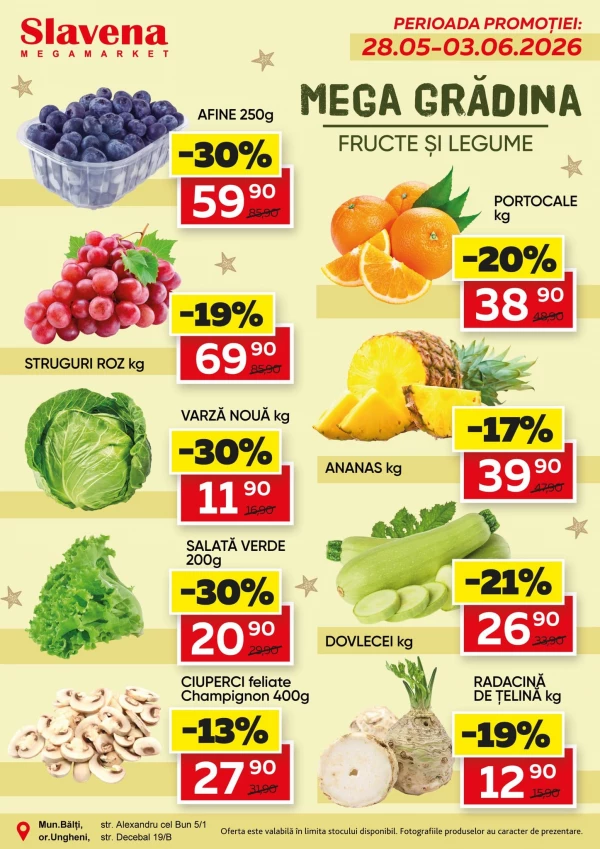 Catalog Slavena - Oferta saptaminala, pagina 1: reduceri și oferte 28 mai - 03 iunie 2026