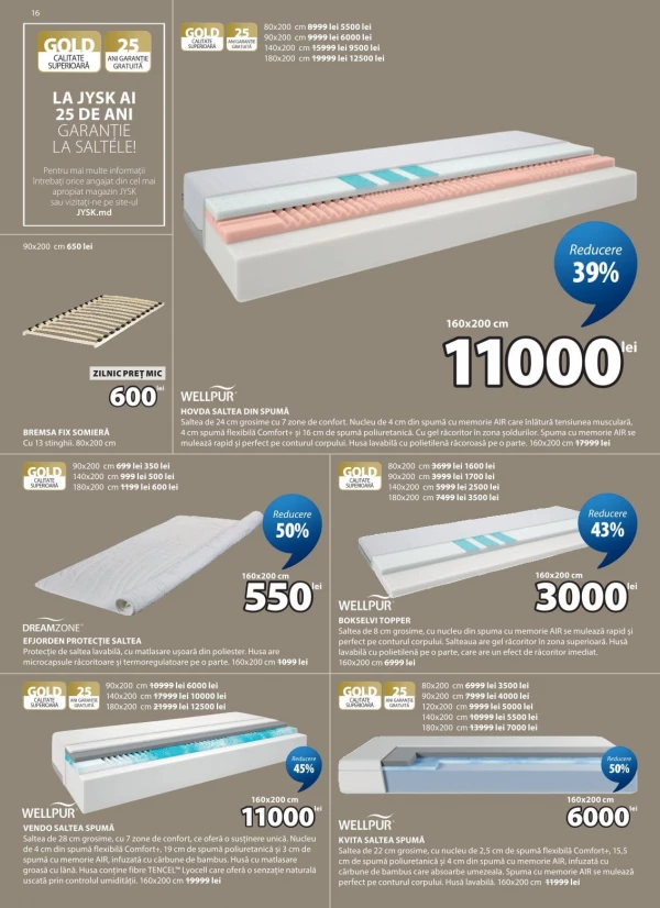 Catalog Jysk - Catalogul cu reduceri, pagina 16: reduceri și oferte 28 mai - 01 iulie 2026
