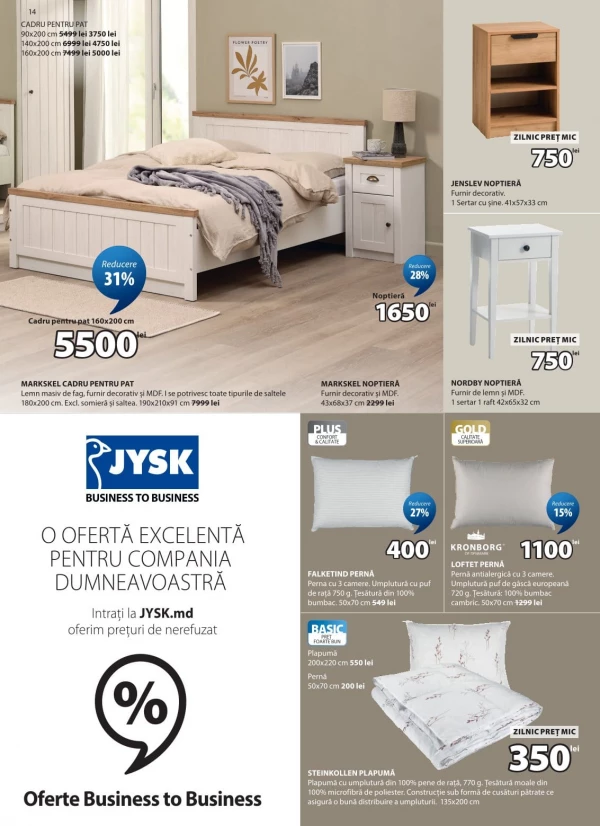 Catalog Jysk - Catalogul cu reduceri, pagina 14: reduceri și oferte 28 mai - 01 iulie 2026