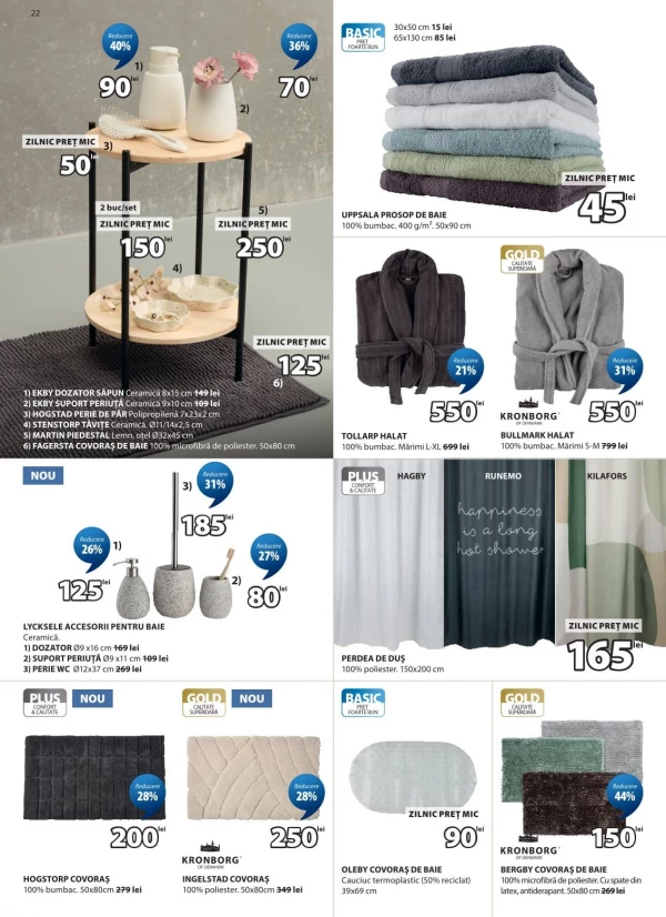 Catalog Jysk - Catalogul cu reduceri, pagina 22: reduceri și oferte 28 mai - 01 iulie 2026