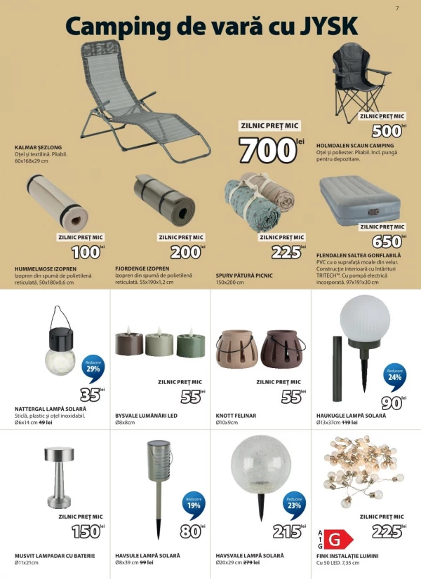 Catalog Jysk - Catalogul cu reduceri, pagina 7: reduceri și oferte 28 mai - 01 iulie 2026