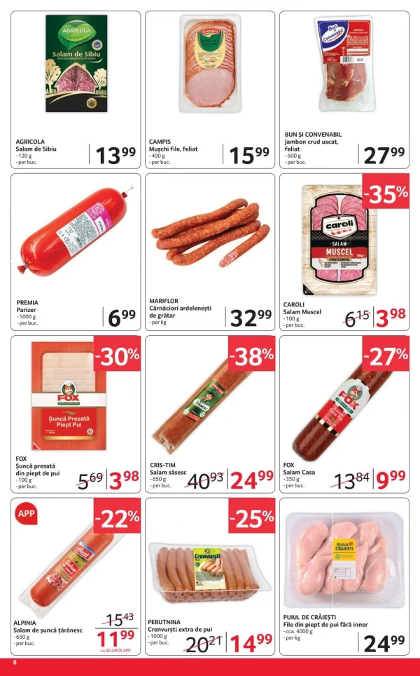 Каталог Selgros - Каталог Magazine mici, страница 8: скидки и акции 29 мая - 11 июня 2026
