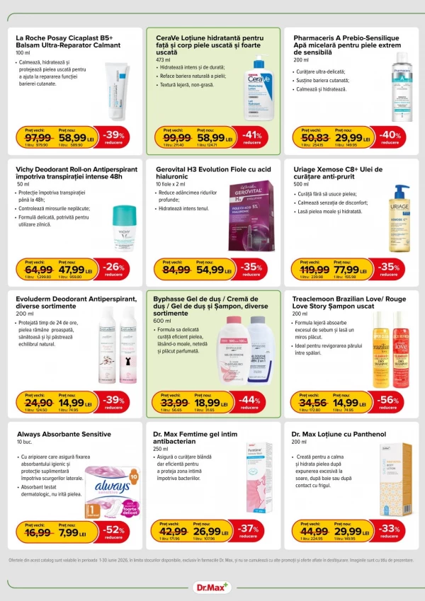 Catalog DrMax - Catalogul cu reduceri, pagina 4: reduceri și oferte 01 - 30 iunie 2026
