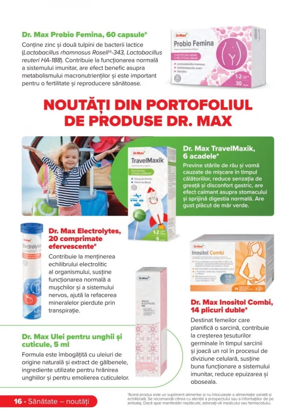 Catalog DrMax - Revista DrMax, pagina 16: reduceri și oferte 01 iunie - 31 august 2026