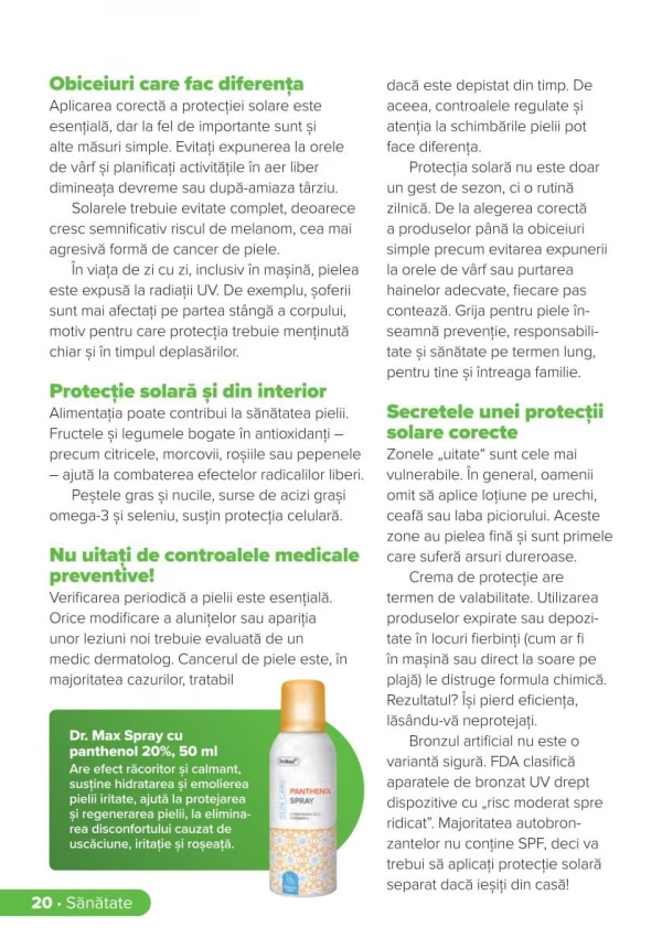 Catalog DrMax - Revista DrMax, pagina 20: reduceri și oferte 01 iunie - 31 august 2026