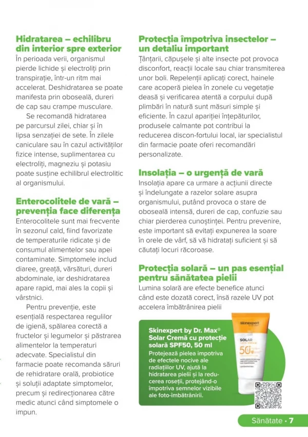 Catalog DrMax - Revista DrMax, pagina 7: reduceri și oferte 01 iunie - 31 august 2026