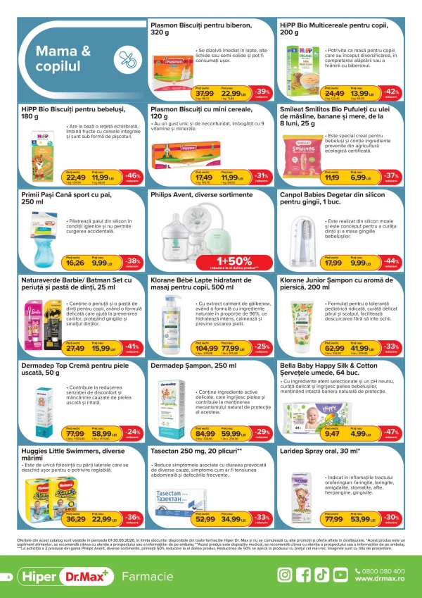 Catalog DrMax - Catalogul cu reduceri Hiper, pagina 4: reduceri și oferte 01 - 30 iunie 2026