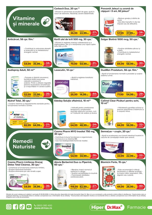 Catalog DrMax - Catalogul cu reduceri Hiper, pagina 7: reduceri și oferte 01 - 30 iunie 2026
