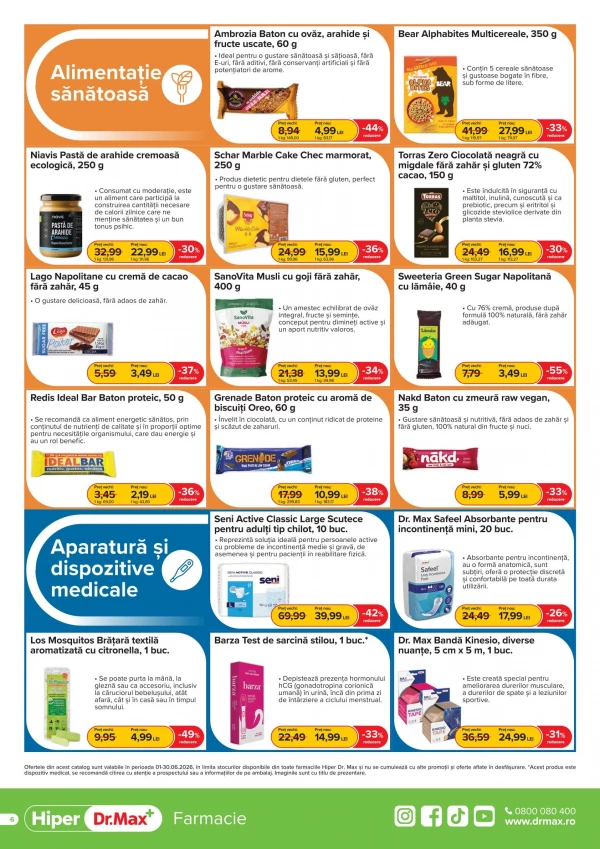 Catalog DrMax - Catalogul cu reduceri Hiper, pagina 6: reduceri și oferte 01 - 30 iunie 2026