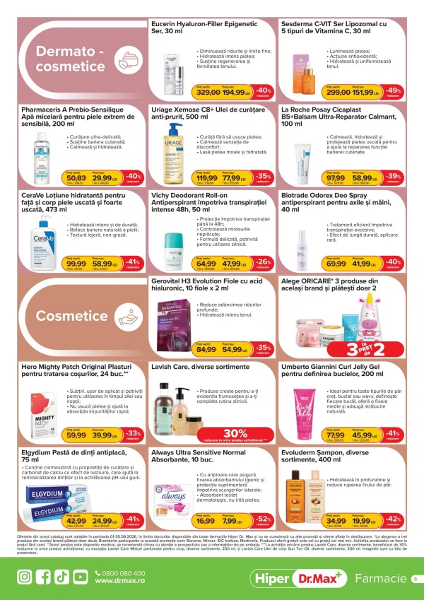 Catalog DrMax - Catalogul cu reduceri Hiper, pagina 5: reduceri și oferte 01 - 30 iunie 2026