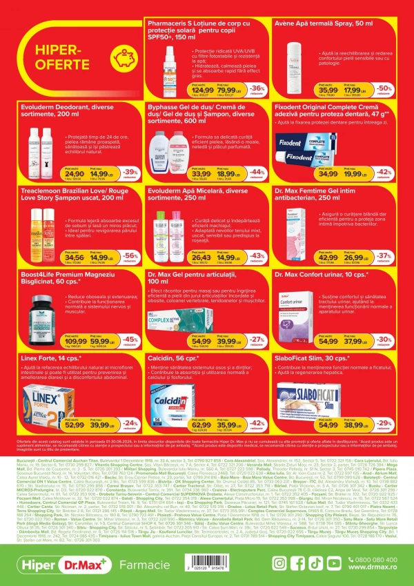 Catalog DrMax - Catalogul cu reduceri Hiper, pagina 8: reduceri și oferte 01 - 30 iunie 2026