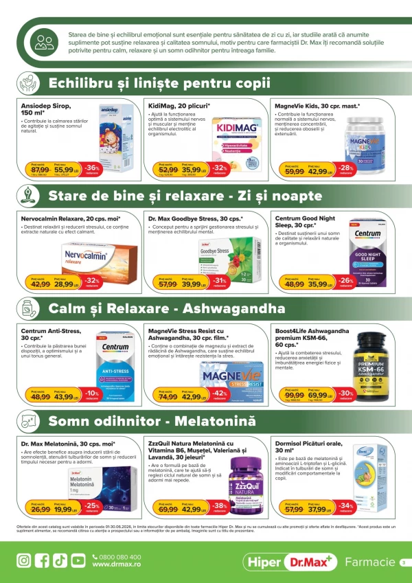 Catalog DrMax - Catalogul cu reduceri Hiper, pagina 3: reduceri și oferte 01 - 30 iunie 2026