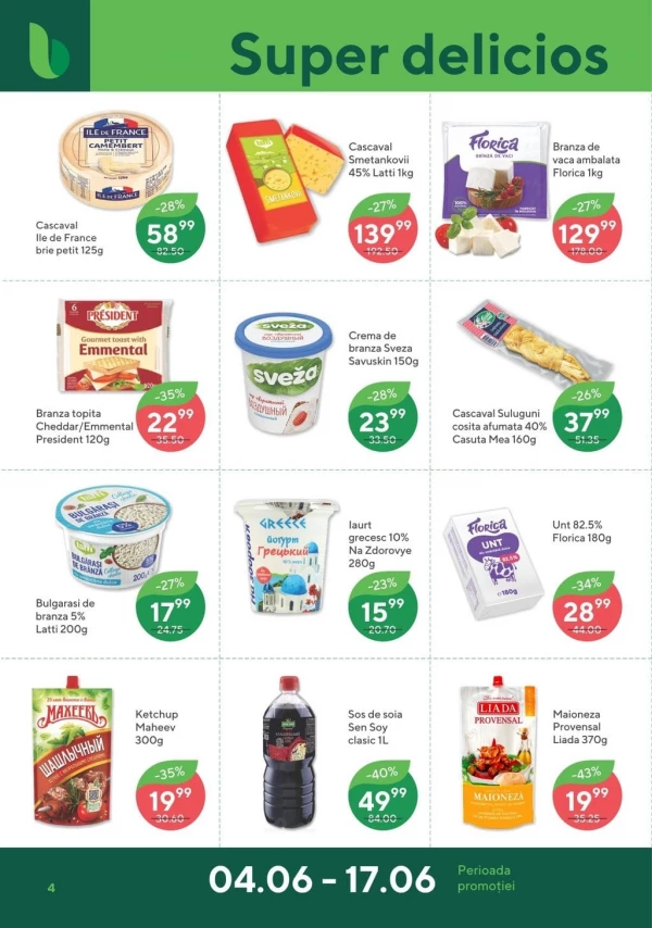 Catalog Bonus - Catalogul cu reduceri, pagina 4: reduceri și oferte 04 - 17 iunie 2026