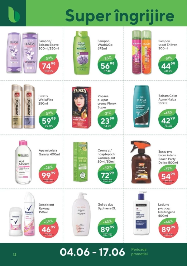 Catalog Bonus - Catalogul cu reduceri, pagina 12: reduceri și oferte 04 - 17 iunie 2026