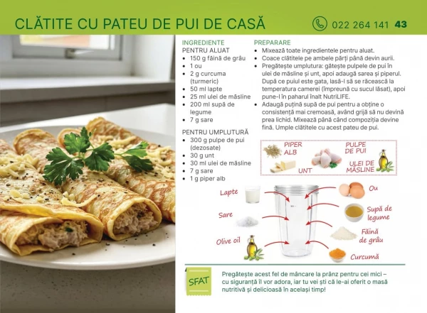 Catalog Telemarket - Cartea de rețete Nuntrilife Kitchen, pagina 43: reduceri și oferte 