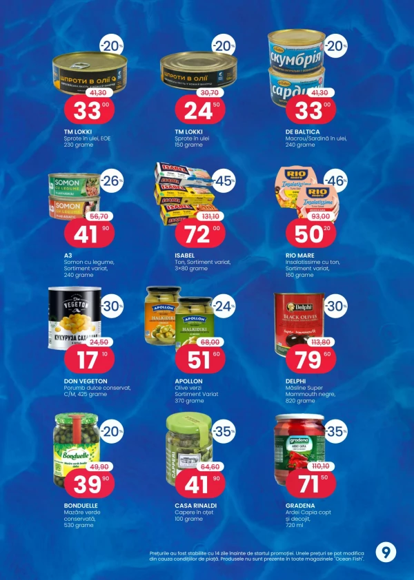 Catalog Ocean Fish - Catalogul cu reduceri, pagina 9: reduceri și oferte 01 - 30 iunie 2026