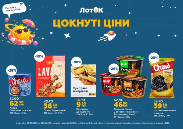 Каталог ЛотОК - Каталог знижок, сторінка 5: знижки та акції 08 - 21 червня 2026