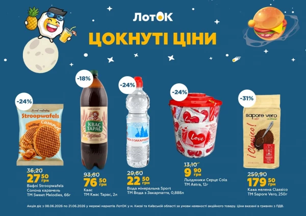 Каталог ЛотОК - Каталог знижок, сторінка 6: знижки та акції 08 - 21 червня 2026
