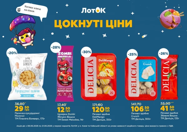 Каталог ЛотОК - Каталог знижок, сторінка 2: знижки та акції 08 - 21 червня 2026