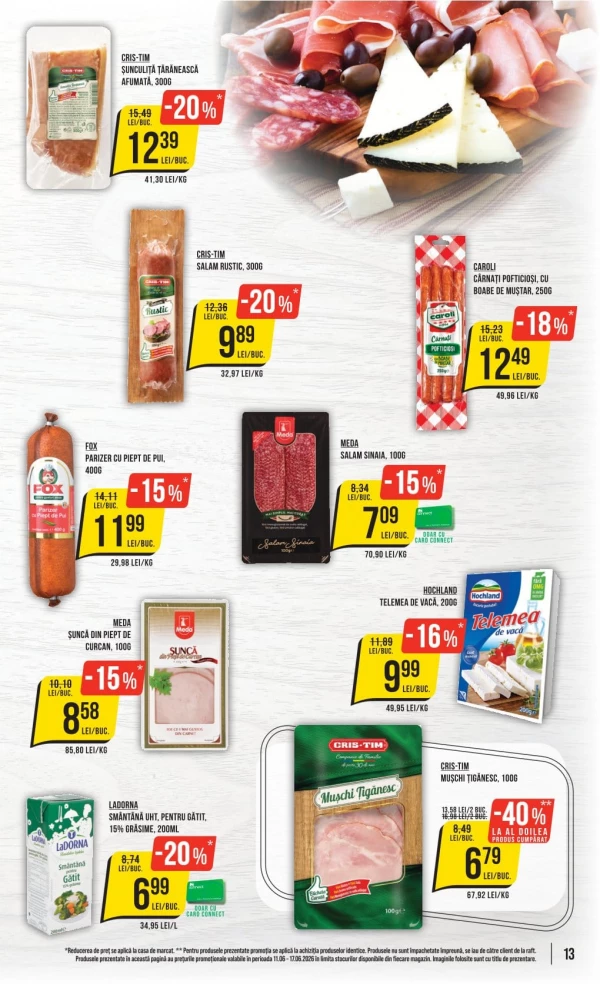 Catalog Mega Image - Catalogul cu reduceri, pagina 13: reduceri și oferte 11 - 17 iunie 2026