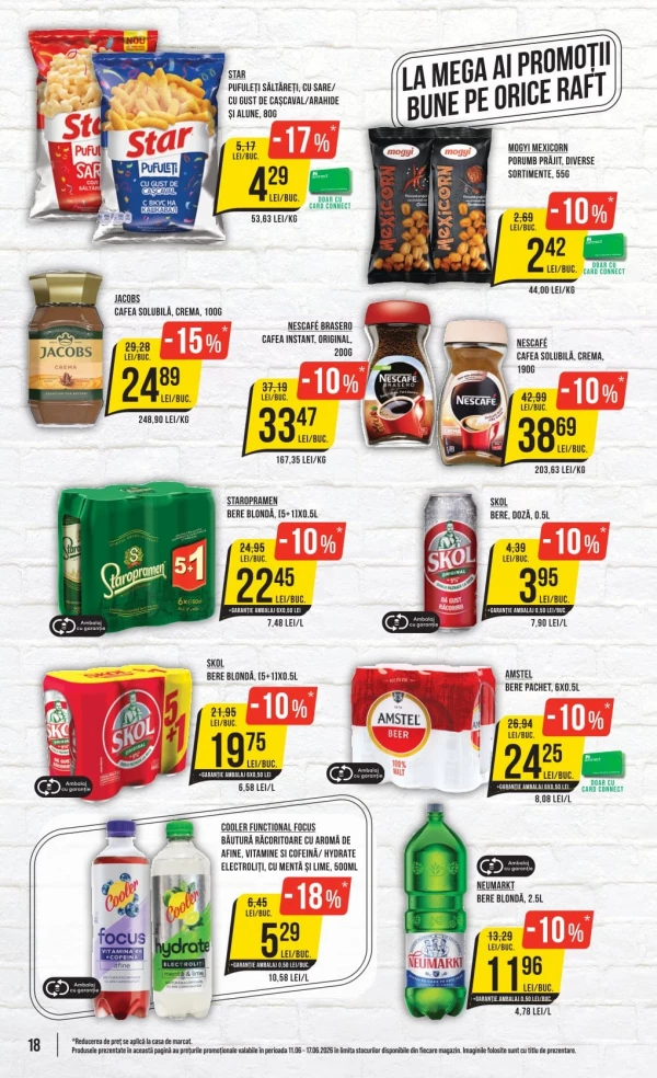 Catalog Mega Image - Catalogul cu reduceri, pagina 18: reduceri și oferte 11 - 17 iunie 2026