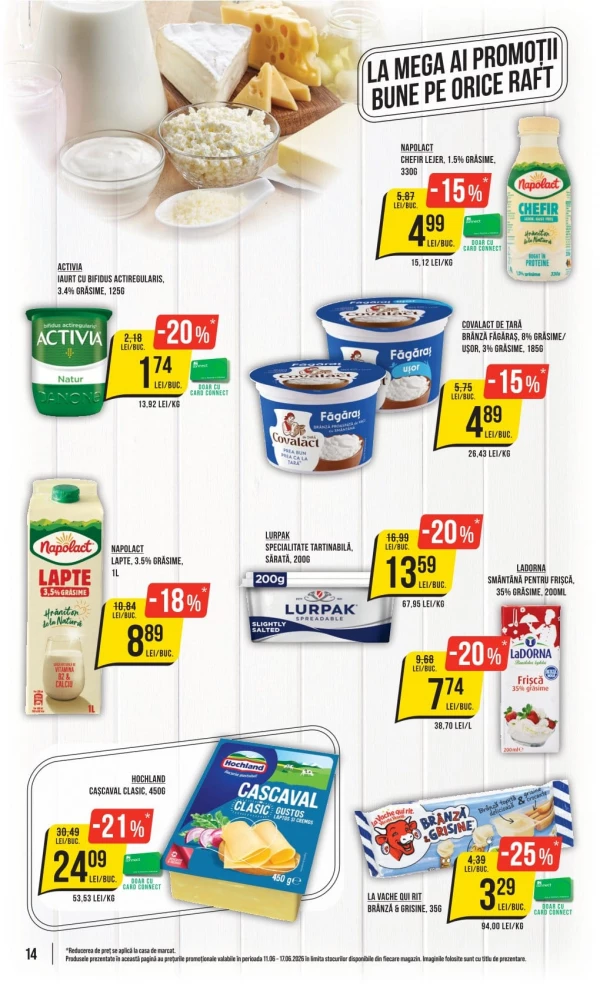 Catalog Mega Image - Catalogul cu reduceri, pagina 14: reduceri și oferte 11 - 17 iunie 2026