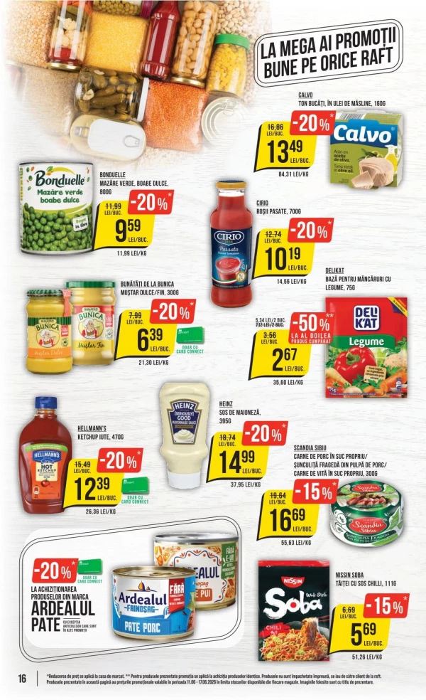 Catalog Mega Image - Catalogul cu reduceri, pagina 16: reduceri și oferte 11 - 17 iunie 2026