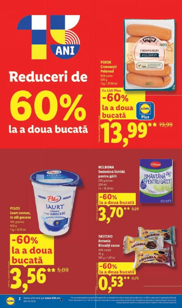 Catalog Lidl - Catalogul cu reduceri, pagina 2: reduceri și oferte 15 - 21 iunie 2026