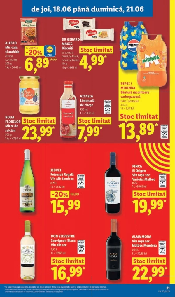 Catalog Lidl - Catalogul cu reduceri, pagina 31: reduceri și oferte 15 - 21 iunie 2026