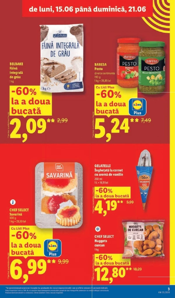 Catalog Lidl - Catalogul cu reduceri, pagina 3: reduceri și oferte 15 - 21 iunie 2026