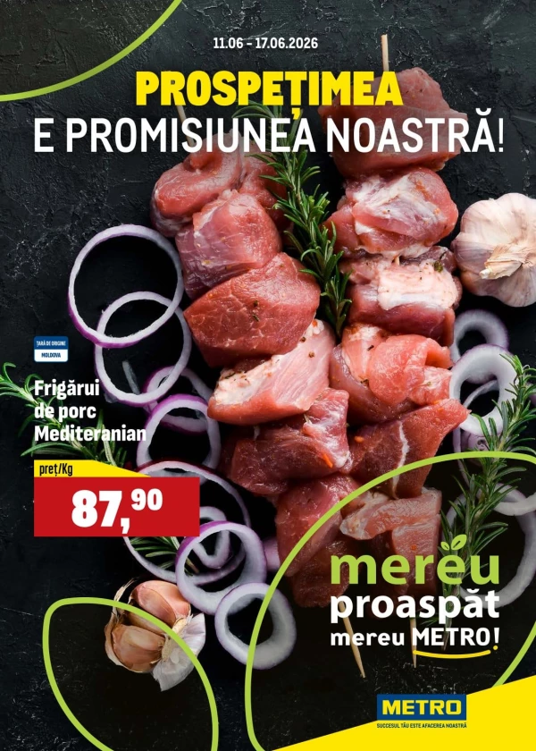 Oferte săptămânale la produse proaspete