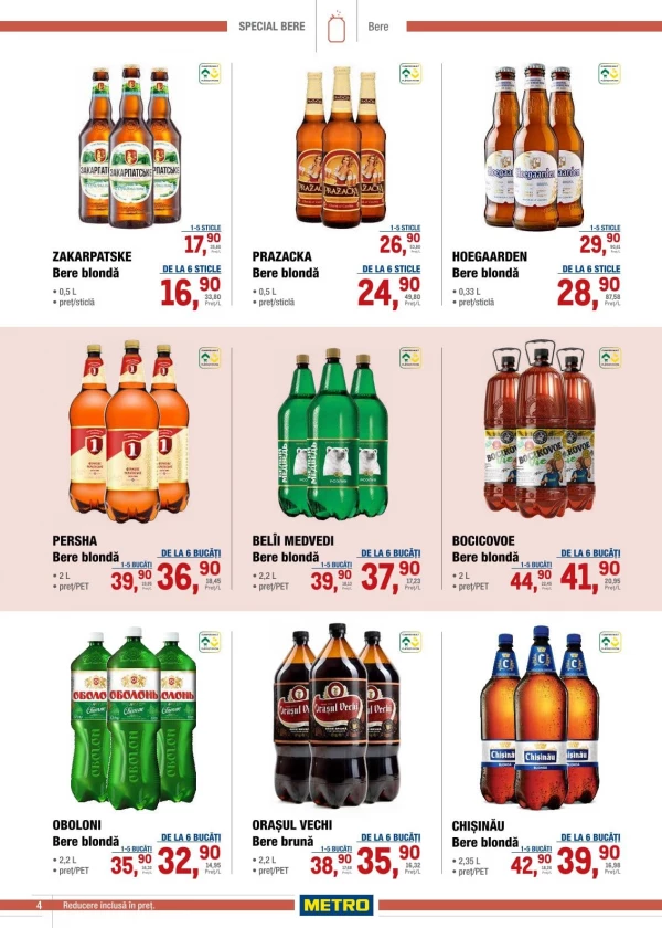 Catalog Metro - Catalog special - bere, pagina 4: reduceri și oferte 11 - 24 iunie 2026