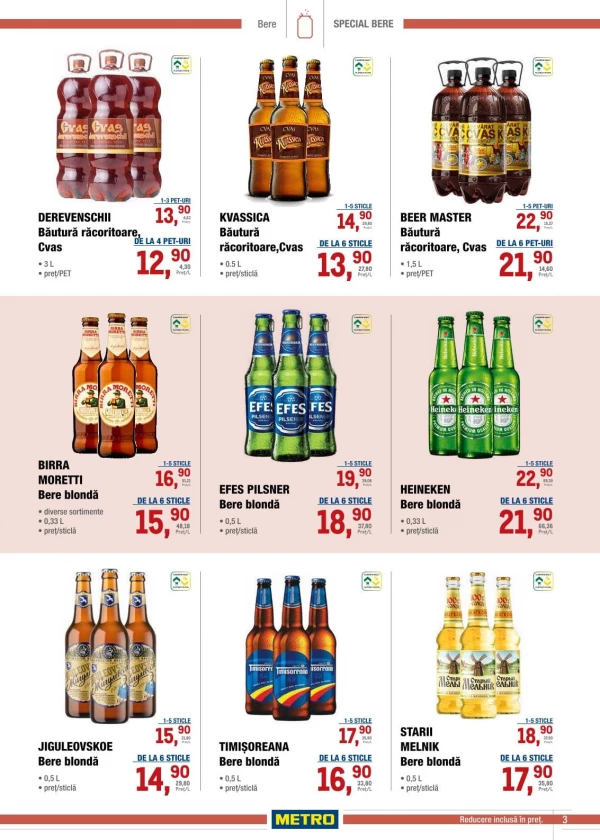 Catalog Metro - Catalog special - bere, pagina 3: reduceri și oferte 11 - 24 iunie 2026