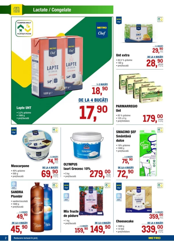 Catalog Metro - Catalogul cu reduceri, pagina 2: reduceri și oferte 11 - 24 iunie 2026