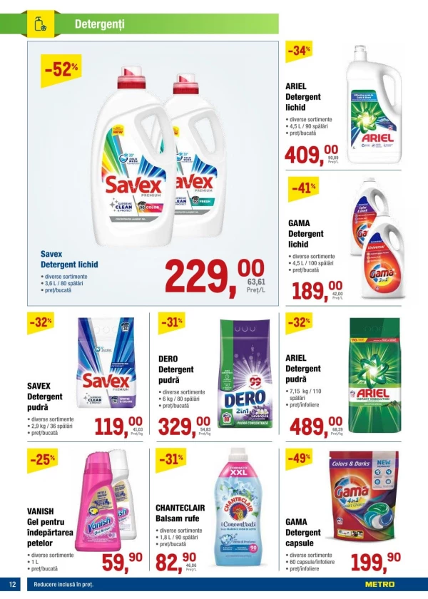 Catalog Metro - Catalogul cu reduceri, pagina 12: reduceri și oferte 11 - 24 iunie 2026