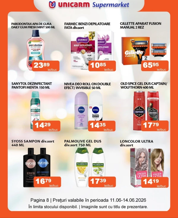 Catalog Unicarm - Catalogul cu reduceri, pagina 8: reduceri și oferte 11 - 14 iunie 2026