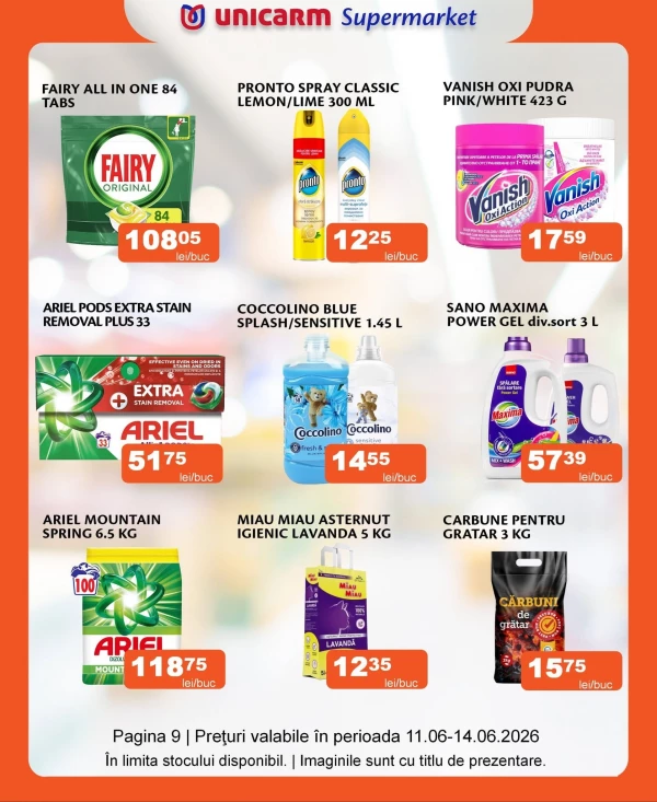 Catalog Unicarm - Catalogul cu reduceri, pagina 9: reduceri și oferte 11 - 14 iunie 2026