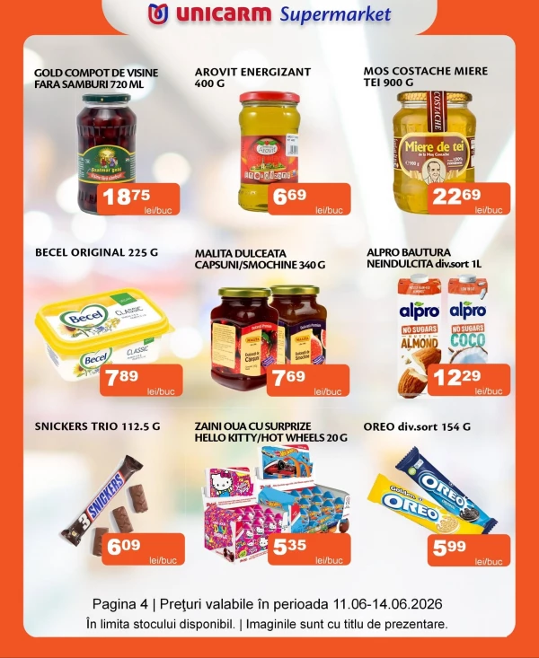 Catalog Unicarm - Catalogul cu reduceri, pagina 4: reduceri și oferte 11 - 14 iunie 2026