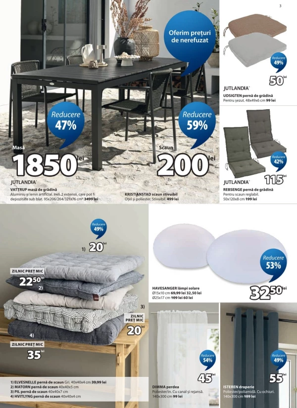 Catalog JYSK - Catalogul cu reduceri, pagina 3: reduceri și oferte 11 - 25 iunie 2026