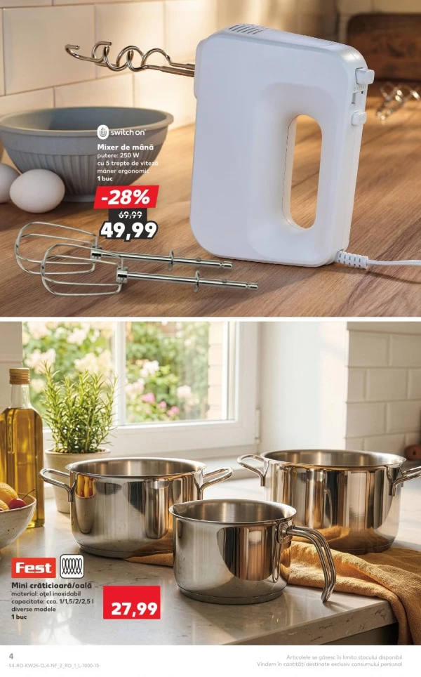 Catalog Kaufland - Catalogul cu reduceri NonFood, pagina 4: reduceri și oferte 17 - 23 iunie 2026